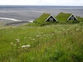 Turfhouses, Skaftafell National Park, Iceland Royalty Free Stock Photo