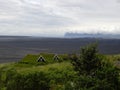 Turfhouses, Skaftafell National Park, Iceland Royalty Free Stock Photo