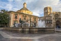 Turia Fountain in the Plaza de la Virgen in Valencia