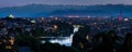 Turin cityscape panorama with river Po Royalty Free Stock Photo