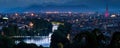 Turin cityscape panorama with river Po Royalty Free Stock Photo
