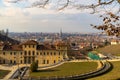 Turin cityscape, Torino, Italy at sunset, panorama with the Mole Antonelliana over the city. Scenic colorful light and dramatic sk Royalty Free Stock Photo