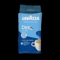 TURIN - DEC 2019: Packet of Lavazza decaf coffee