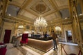 Inner of San Carlo CaffÃ¨ Bar in the center city of Turin, Italy