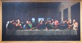 The painting of Last Supper in Turin Duomo after Leonardo da Vinci