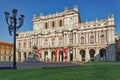 Turin, Italy - Aug 2023: National Museum of the Italian Risorgimento housed in the Palazzo Carignano in Turin in Piazza Carlo