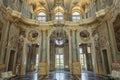 Turin, Italy - Baroque luxury interior with marble of Queen`s Palace - Villa della Regina