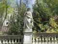 Monte Cappuccini church gardens statue in Turin