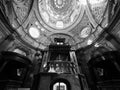 Cappella della Sindone dome in Turin in black and white