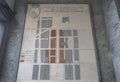 Urban regeneration plan made by the city of Turin circa 1931 to Royalty Free Stock Photo