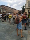 Turin, Italy. July 9 2020. LGBT Parade in the streets