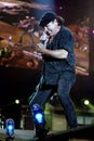 ACDC Brian Johnson, during the concert
