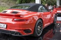 TURIN, ITALY - JUNE 9, 2016Ã¯â¬Â¢ A Porsche 911 Turbo S on display at Turin open air car show