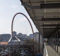 The Olympic Bridge with the Arc, one of the urban architectural symbols left in memory of the XX