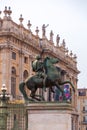 Palazzo Madama e Casaforte degli Acaja is a palace in Turin, Italy Royalty Free Stock Photo