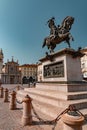 Piazza San Carlo is one of the main city squares in Turin, Italy