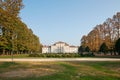 Baroque Tesoriera villa with garden in a sunny autumn day in Italy