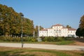 Baroque Tesoriera villa in a sunny day in autumn in Turin, Italy