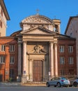 Turin, Italy - 18 October 2018: Church of the Immaculate Conception on the street Nice, 47. Architect Enrico Mottura