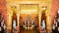 Turin, Italy - Royal Palace Chinese Cheramics Room. Luxury elegant ancient interior, circa 1860