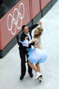 Turin 2006 Olympic Winter Games, Palavela ice rink,figure skating competition for couples, Tanith Belbin and Benjamin Agosto USA Royalty Free Stock Photo