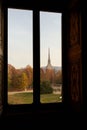The Turin Mole through a window Royalty Free Stock Photo