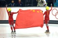 Turin 2006 Olympic Winter Games, Short Track Finals 500 mt. Female : Wang Meng Chn, first classified ,skater of the Chinese