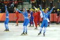 Turin 2006 Olympic Winter Games, Short Track Finals Relay Female 3000mt : Fontana Arianna,Capurso Marta,Zini Katia and Zini Mara,