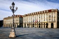 Turin, Piazza Castello and Palazzo della Regione Royalty Free Stock Photo