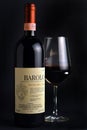 Turin, Piedmont, Italy. -01/02/2021- Bottle of Piedmont aged red wine Barolo