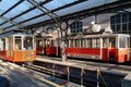 Turin, Piedmont, Italy - 03/10/2006 - The cogwheel train that connects the city with the Basilica of Superga Royalty Free Stock Photo