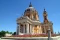 Turin, Piedmont, Italy. Facade of Basilica of Superga.