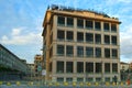 Turin, Piedmont/Italy-10/29/2015-The facade of the Lingotto building, historic business district of Fiat industry in Turin