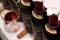 Turin, Piedmont, Italy. -10/26/2009- Fair 'Wine show`, aged Tuscan red wine Brunello di Montalcino