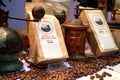 Turin, Piedmont, Italy. -10/22/2010- The food fair `Salone del Gusto`. Kopi Luwak coffee.