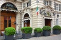 Turin, Piedmont, Italy-04/21/2019-The historic restaurant Del Cambio
