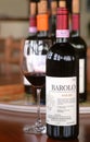 Turin, Piedmont/Italy. -10/24/2009- The Wineshow. Bottle of aged red wine Barolo