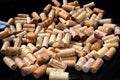Turin, Piedmont/Italy -10/24/2009- The `Wineshow Fair`. Corks for wine bottles.