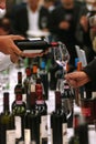 Turin, Piedmont/Italy. -10/24/2009-  The Wineshow. Tasting wines Royalty Free Stock Photo