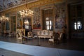 Italy, Turin royal palace Stupinigi-japanese room, gamming room Royalty Free Stock Photo