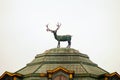 Turin royal palace Stupinigi with famous deer statue
