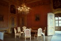 Italy Turin royal palace Stupinigi interior- Dinning room Royalty Free Stock Photo