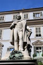 Turin, TO, Italy - August 25, 2015: Ancient Statue of Vincenzo Gioberti a famous Italian philosopher and Politician