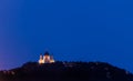 Turin (Torino), Basilica of Superga at blue hour Royalty Free Stock Photo
