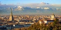 Turin (Torino), Mole Antonelliana and Alps