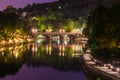 Turin (Torino), river Po and Ponte Isabella Royalty Free Stock Photo