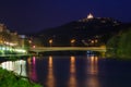 Turin (Torino), river Po and Superga Royalty Free Stock Photo