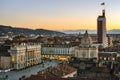 Turin (Torino), view from the Cathedral Tower Royalty Free Stock Photo