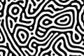 Turing ornament halftone puzzle pattern. labyrinth reaction diffusion Royalty Free Stock Photo