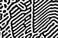 Turing ornament halftone puzzle pattern. reaction diffusion bio Royalty Free Stock Photo